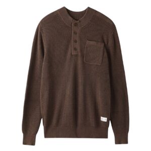 Frank and Oak Ribbed Henley Utility Sweater XS